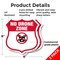 Signmission No Drone Shield Sign No Drone Zone From, 6 inch X 6 inch, Plastic Sign, 2PK SHI-P-2PACK-6-392 - alternate 4
