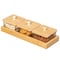 Basicwise Set of 3 Square Glass Jars with Bamboo Lids and Wooden Tray - Rectangular Charcuterie, Snack QI004711.3 - alternate 1
