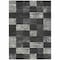 Homeroots 3' X 5' Black And Gray Geometric Washable Indoor Outdoor Area Rug 604851 - alternate 5
