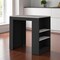 Homeroots 36in Gray and Black Faux Marble and Wood Kitchen Island With Storage 526161 - alternate 2