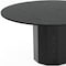 Homeroots 60" Black Solid Wood Pedestal Base Round Top Dining Table 721054 - alternate 4
