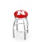 Holland Bar Stool Co 30" Chrome Nebraska Swivel Bar Stool, Accent Ring L8C3C30NebrUn - alternate 1