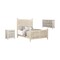 Homeroots Three Piece White Solid Wood Bedroom Set 636270 - alternate 1