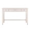 Homeroots 48" White Poplar Solid Wood Writing Desk With Three Drawers 402066 - alternate 1