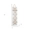 Homeroots 4" White Wood Entertainment Organizer 661175 - alternate 4