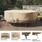 Pure Garden Round Outdoor Table Cover - 94in Heavy-Duty 600D Polyester Canvas with UV 50+ and Waterproof Backing 50-LG1300 - alternate 12