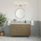 James Martin Vanities Chicago 48" Single Vanity, Walnut Whisper, w/ 3 CM Tajnar Eclos Top w/FreePower Wireless Charger 503-V48-WLW-FTJR - alternate 4