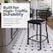 Flash Furniture HERCULES Black Ladder Back Metal Restaurant Counter Stool - Black Vinyl Seat, 2PK 2-XU-DG697BLAD-24-BLKV-GG - alternate 5