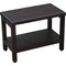 Homeroots Rectangular Teak Shower Bench With Shelf In Brown Finish 376667 - alternate 1