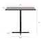 Flash Furniture Bennett 30 in x 48 in Solid Wood Indoor Tabletop in Dark Brown with 23.5 in x 29.5 in Bar Height GSF-REC3048-DKBRN-T2230B-GG - alternate 4