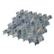 Apollo Tile Majeste 10.8 in. x 11.3 in. Glossy Blue Glass Mosaic Wall and Floor Tile 8.48 sq. ft./case, 10PK APLASL8804A - alternate 1