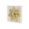 Homeroots 12" X 13" Gold Flower Wood and Metal Wall Decor 489490 - alternate 3
