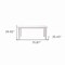 Homeroots 71" White Wood Dining Table 518761 - alternate 3