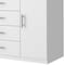 Homeroots 36" White Four Drawer Combo Dresser 534945 - alternate 8