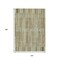 Homeroots 10' X 14' Khaki And Olive Green Striped Washable Indoor Outdoor Area Rug 631544 - alternate 4
