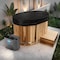 Kplunge 62in 2-Person 0-Jet Cedar Cold PlungeIce BathTub/HotTub 3/4 HP Powerful Chiller and Heater, Natural CP-C6242CDR08HP - alternate 2