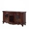 Homeroots 65in Brown Cherry Cabinet Enclosed Storage TV Stand with Bookcase 347032 - alternate 3