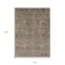Homeroots 10' X 14' Brown And Tan Floral Washable Indoor Outdoor Area Rug 605716 - alternate 5