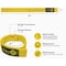 Wrap-It Quick-Straps 12'' Yellow Weatherproof Hook & Loop Strap 100-BS-12YE - alternate 3