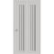 Sartodoors Sliding Closet Bi-fold Doors 84 x 80 inches, BASIC 4906 White with Black Glass, Tracks Trims Hardw BASIC4906BF-WS-84 - alternate 1