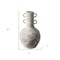 Homeroots Rustic Whitewash Brown Double Handle Ceramic Vase 397560 - alternate 5