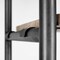 Homeroots 90" Brown Metal and Wood Bookcase 380592 - alternate 6