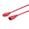 Monoprice SVT; SJT Extension Cord, 18 AWG, Indoor, 18/3, 1 Outlets, IEC 60320 C13, Red, IEC 60320 C14, 3 ft 33612 - alternate 4