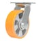 Vestil Polyurethane Swivel Caster 6 In. Diameter x 2 In. Width 1212 Lb. Capacity Orange/Silver CST-VE-6X2PUA-S - alternate 1