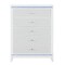 Homeroots 36" White Wood Lighted Five Drawer Dresser 633693 - alternate 1