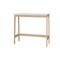 Homeroots Modern Natural And White Narrow Table Desk 389025 - alternate 4