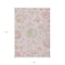 Homeroots 8' X 10' Pink Blush And Artichoke Green Floral Washable Indoor Outdoor Area Rug 589491 - alternate 2