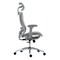 Homeroots Gray and Silver Adjustable Height Swivel Rolling Office Chair 638372 - alternate 4