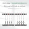 Simple Deluxe Vertical Fishing Rod Holders Wall-Mounted - Fishing Rod Rack, Great Fishing Pole Holder and Rack fo SOFISHRODRACKGREYX2VERT - alternate 3