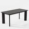 Homeroots 66" Black Solid Wood Dining Table 712222 - alternate 3