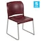 Flash Furniture Burgundy Plastic Stack Chair, PK5 5-RUT-238A-BY-GG - alternate 4
