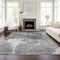 Homeroots 8' X 10' Gray Charcoal And Silver Abstract Washable Indoor Outdoor Area Rug 582953 - alternate 6