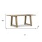 Homeroots 72" Gray Solid Wood Dining Table 640696 - alternate 4