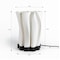 Jonathan Y Flame 13.5 in. Modern Bohemian Plant-Based PLA 3D Printed Dimmable LED Table Lamp, White/Black USA1002B - alternate 3