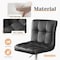 Simple Deluxe Bar Stools Set of 2, PU Leather Adjustable Swivel Barstools, Armless Adjustable Kitchen Counter Hei 3A88CHAIR8100BLK02 - alternate 4