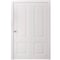 Sartodoors Sliding Closet Bi-fold Doors 60 x 80 inches, BASIC 9422 White, Sturdy Tracks Moldings Trims Hardwa BASIC9422BF-SKIN-60 - alternate 1