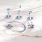 Gatco Clarion 24 in Towel Bar, Crystal-Clear Acrylic/Chrome 5710 - alternate 4