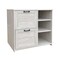Homeroots 30" Light Gray Distressed Wood Two Drawers Filing Cabinet 568317 - alternate 4