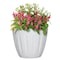 L&G 12.8 in. H X 16 in. W X 16 in. D X 16 in. D Polyresin Spritzer Planter White PVI8016TWJ - alternate 2