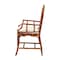 Bali & Pari Emery Marbled Tortoise Natural Rattan Dining Chair, Armchair Style 268-14700-ZORO - alternate 2