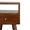 Homeroots 22" Brown Solid Wood Square One Drawer Nightstand 651486 - alternate 5