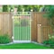 Nuvo Iron 45-in W x 68-in H Glossy Wht Benitoite Gate 48-in W Opening Self Close Hardware W/Dbl Side Handle IBG04568GW - alternate 5