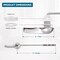 Highcraft 8" Steel Arm Tank Lever with Metal Handle and Plastic Nut Adjustable Arm Flush Lever Chrome Plated US53-34 - alternate 6