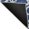 Homeroots 10' X 14' Navy Blue And Ivory Damask Washable Indoor Outdoor Area Rug 614448 - alternate 5