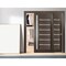 Sartodoors Sliding Closet Bypass Doors with Frosted Glass 84x96 (2* 42x96) Solid Core Modern Interior QUADRO4088DBD-CA-8496 - alternate 1