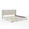 Martha Stewart Kay King Upholstered Platform Bed w/Channel Stitched Wingback Headboard/Cushioned Siderails, Beige TW-3WDB03-K-BG-MS - alternate 6